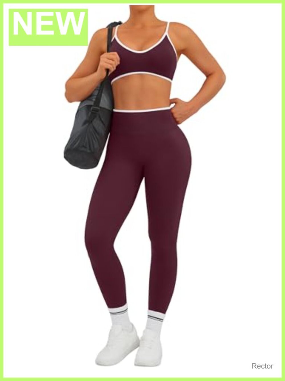 Women's 2 Piece Workout Set Seamless Polyamide Elastane Sports Bra Leggings